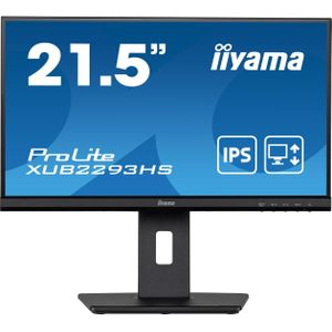 iiyama ProLite XUB2293HS-B3 computer monitor 54,6 cm (21.5") 1920 x 1080 Pixels Full HD LED Zwart