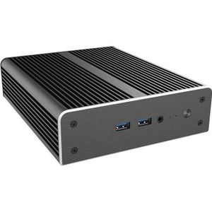Akasa Newton AC UCFF behuizing voor Intel NUC 13 Pro met i3, ventilatorloos - zwart (UCFF), PC-behuizing, Zwart