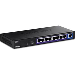Trendnet TEG-S591 9-poorts Switch Multi-Gigabit (9 ports), Netwerkschakelaar, Zwart