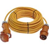 Bouwstroomkabel - 25 m - 400V/16A - Oliebestendig - H07BQ-F 5G1,5