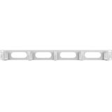 Lanberg - AK-1205-S - Kabelmanagementpaneel - Grijs - Metaal/Kunststof - 1U