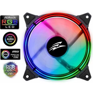 Evolveo 12RS ventil??tor, ARGB ring, slave (120 mm), PC ventilator, Zwart
