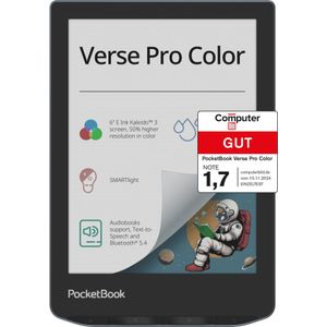 PocketBook Verse Pro - eReader - Zwart - IPX8 Waterbescherming