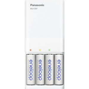 Panasonic Eneloop BQ-CC87 (4 Pcs., AA, 1900 mAh, Oplaadbare batterijen + lader), Acculader