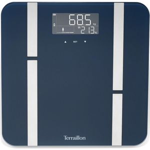 Terraillon - Weegschaal - Personenweegschaal - Zwart - Materiaal: Kunststof