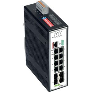 Wago 852-1605 INDUSTRIAL-MANAGED-SWITCH (8 ports), Netwerkschakelaar, Zwart