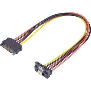 Renkforce SATA stroomverlengkabel 0,3 m (30 cm), Interne kabel (PC)