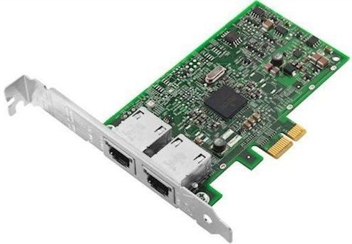 Lenovo DCG ThinkSystem Broadcom NetXtreme PCIe 1Gb 2-poorts RJ45 Ethernet Adapter (RJ45), Netwerkkaarten, Groen
