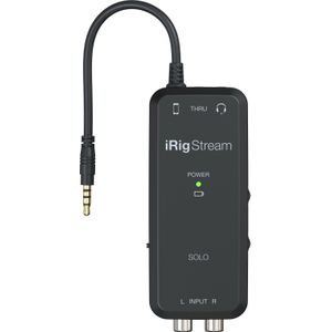 IK Multimedia Audio-interface iRig Stream Solo (3,5 mm aansluiting), Audio-interface, Zwart