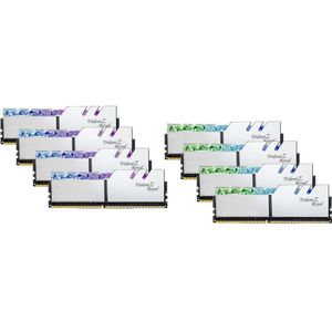 G.Skill Trident Z Royal F4-3200C16Q2-128GTRS Geheugenmodule GB DDR4 (8 x 16GB, 3200 MHz, DDR4 RAM, DIMM 288 pin), RAM, Zilver