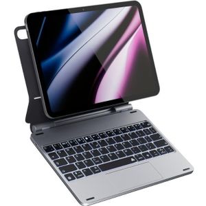 Epico Aluminium Toetsenbordhoes iPad Pro 12.9"/Air 13" M2 (NL), Tablet toetsenbord, Zilver