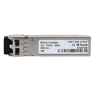 CBO Ericsson SIU Compatibel BlueOptics SFP+ BO35J15680D, Zendontvangers, Zilver