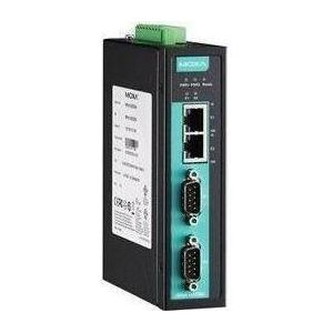 Moxa NPORT IA5250A-T-IEX - 2-poorts RS-232422485 apparaatserver voor industriële automatisering, Printer server