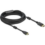 Delock Video / audio kabel (10 m, DisplayPort, HDMI), Videokabel