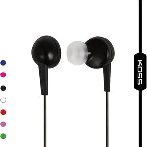 KOSS KEB6iK In Ear oordopjes Kabel Zwart Headset