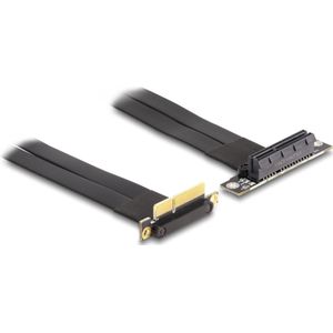 Delock Riser kaart PCI Express x4 connector onder een hoek van 90° naar x, Accessoires voor moederborden