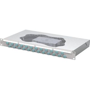 Metz Connect Patchpaneel OpDAT fix2 splice 24xLC-D OM3, Server accessoires, Grijs