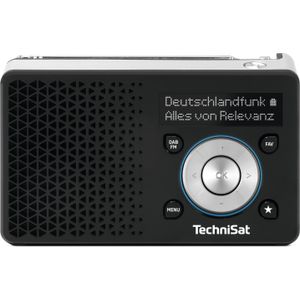 TechniSat - DIGITRADIO 1A - Draagbare DAB+ Radio - Zwart/Zilver - 1 W RMS