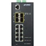 Planet - 8-poorts Managed Switch - Blauw - Wit - IP30 Behuizing