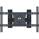 Gembird Hoek-TV Muurbeugel met volledige bewegingsvrijheid (Muur, 75"", 45.50 kg), TV muurbeugel, Zwart