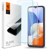 Spigen Glas.TR Slim Sam A14 5G A146 2szt./2st AGL05971 szkło hartowane (2 Stuk, Galaxy A14 5G), Smartphone beschermfolie, Transparant