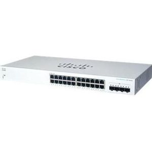 Cisco Zakelijke 220-serie CBS220-24T-4X (24 ports), Netwerkschakelaar, Wit