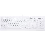 CHERRY AK-C8100F-UVS-W/BE toetsenbord USB AZERTY Belgisch Wit