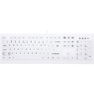 CHERRY AK-C8100F-UVS-W/BE toetsenbord USB AZERTY Belgisch Wit