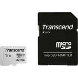 Transcend TS1TUSD300S-A microSD-kaart Retail 1 TB UHS-I, Class 10, v30 Video Speed Class, A1 Application Performance Cl