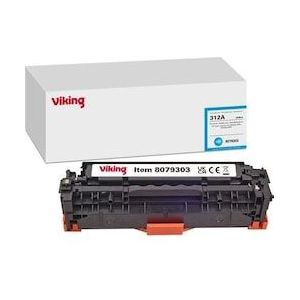 Viking - Tonercartridge - Cyaan - Compatibel met HP 312A CF381A - 2700 pagina's
