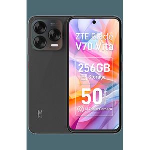 ZTE Blade V70 (256 GB, Grijs, 6.70", Dubbele SIM, 4G), Smartphone, Grijs