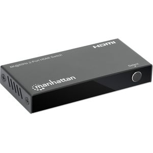 Manhattan - 8K@60Hz - HDMI Switch - Zwart - 2-Port, 7680 x 4320 pixels, 48 Gbit/s