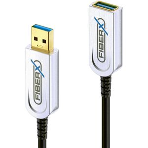 Purelink FiberX Series - USB 3.1 glasvezelverlengkabel - 25m (25 m, USB 3.2 Gen 2), USB-kabel