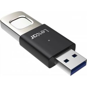 Lexar JumpDrive Fingerprint F35 PRO - USB3.0 Flashdrive - 64 GB - Tot 300 MB/s Lezen - Tot 150 MB/s Schrijven