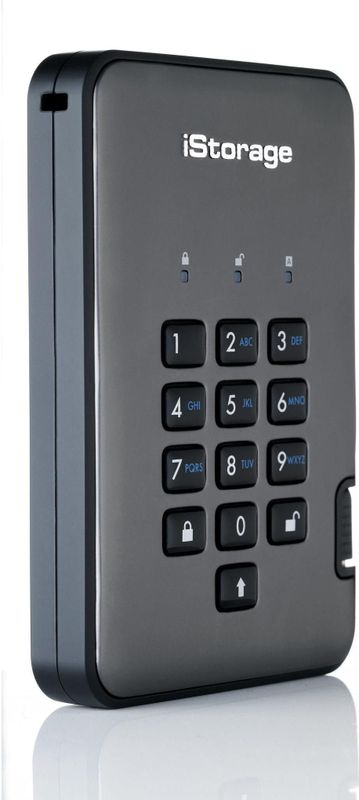 iStorage diskAshur PRO2 SSD 512 GB USB Type-A 3.2 Gen 1 (3.1 Gen 1) Zwart