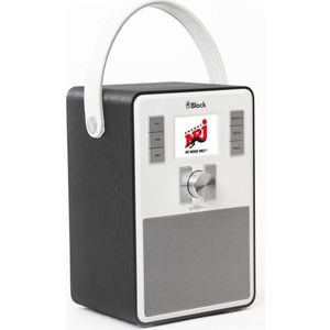 Block Emotieantraciet internetradio (Internet radio, DAB+, FM, KW, Bluetooth, WiFi), Radio, Zwart