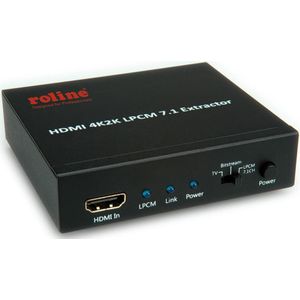 Roline HDMI 4K2K Audio Extractor LPCM 7.1, Schakeldoos