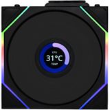 Lian Li - UNI FAN TL120 LCD - Case Fan - Zwart - 120mm - RGB