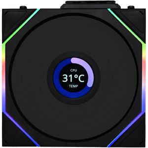 Lian Li - UNI FAN TL120 LCD - Case Fan - Zwart - 120mm - RGB