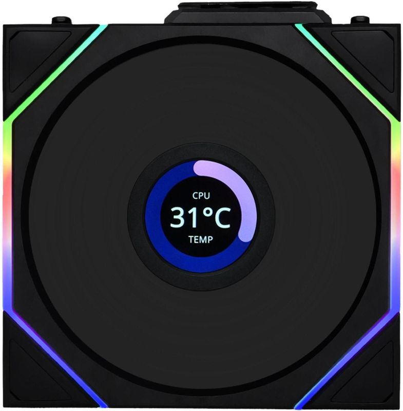 Lian Li - UNI FAN TL120 LCD - Case Fan - Zwart - 120mm - RGB