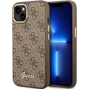 Guess GUHCP14SHG4SHW iPhone 14 6.1"" brązowy/bruin hard case 4G Vintage Gold Logo (iPhone 14), Smartphonehoes, Bruin