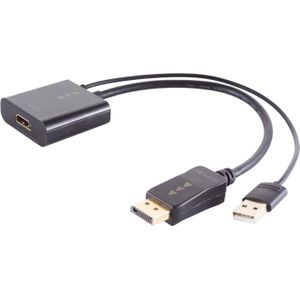 Shiverpeaks -BASIC-S- adapter-HDMI-A adapter, Displayport stekker, 4K, 30cm (0.30 m), Videokabel