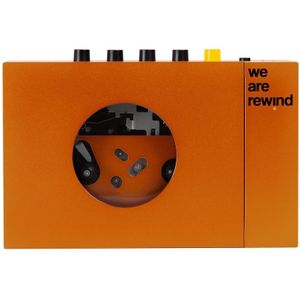 we are rewind Draagbare BT-cassettespeler Serge (0 GB), MP3-speler + draagbare audioapparatuur, Oranje