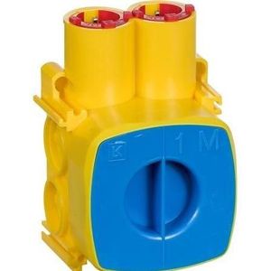 LK Opus 66 inschuifdoos 1 module, geel., Koptelefoon