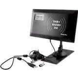 INNE Radio TV Antenne DAB + FM Slim (Platte antenne, 33 dB, DAB/DAB+), SAT Spiegels + SAT Antennes, Zwart