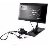 INNE Radio TV Antenne DAB + FM Slim (Platte antenne, 33 dB, DAB/DAB+), SAT Spiegels + SAT Antennes, Zwart