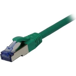 Synergy 21 Patchkabel RJ45 CAT6A 500Mhz 10m groen S-STP S/FTP Component getest AWG26 (S/FTP, CAT6a, 10 m), Netwerkkabel