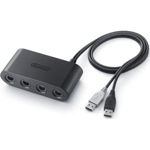 Nintendo GameCube Controller Adapter (Switch, Nintendo), Accessoires voor spelcomputers, Zwart