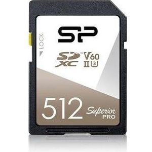 Silicon Power geheugenkaart SDXC Superior Pro UHS-II (SDXC, 512 GB, U3, UHS-II), Geheugenkaart