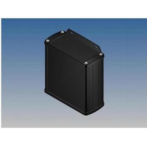 Auction ALUMINIUM BEHUIZING - ZWART - 110 x 105,9 x 45,8 mm - met flens (Huisvesting), Elektronica benodigdheden + Behuizing, Zwart